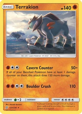 Terrakion 122/236 - SM Unified Minds Holofoil