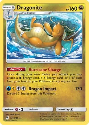 Dragonite 151/236 - SM Unified Minds Reverse Holofoil