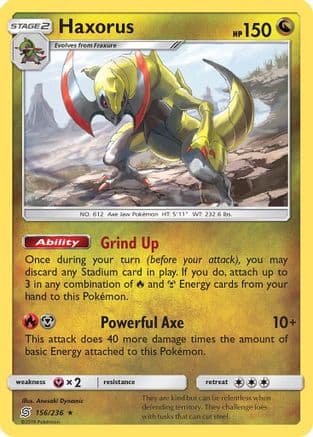 Haxorus 156/236 - SM Unified Minds Reverse Holofoil