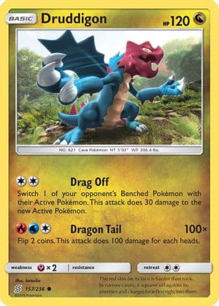 Druddigon 157/236 - SM Unified Minds Reverse Holofoil