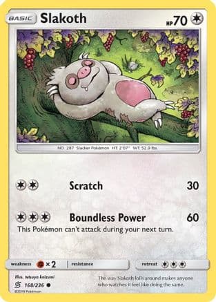 Slakoth 168/236 - SM Unified Minds Reverse Holofoil