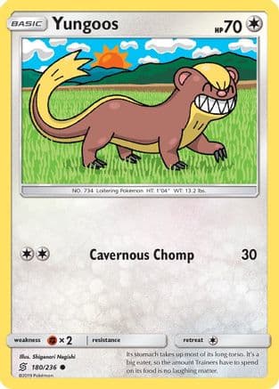 Yungoos 180/236 - SM Unified Minds Reverse Holofoil