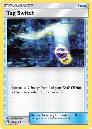 Tag Switch 209/236 - SM Unified Minds Reverse Holofoil