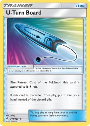 U-Turn Board 211/236 - SM Unified Minds Reverse Holofoil