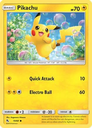 Pikachu 019 Hidden Fates - Common