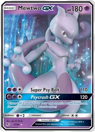Mewtwo GX 031 - Holofoil Hidden Fates - Ultra Rare
