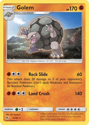 Golem 035/68 - Hidden Fates Reverse Holofoil