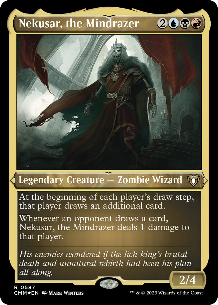 Nekusar, the Mindrazer (CMM-587) - Commander Masters Etched Foil