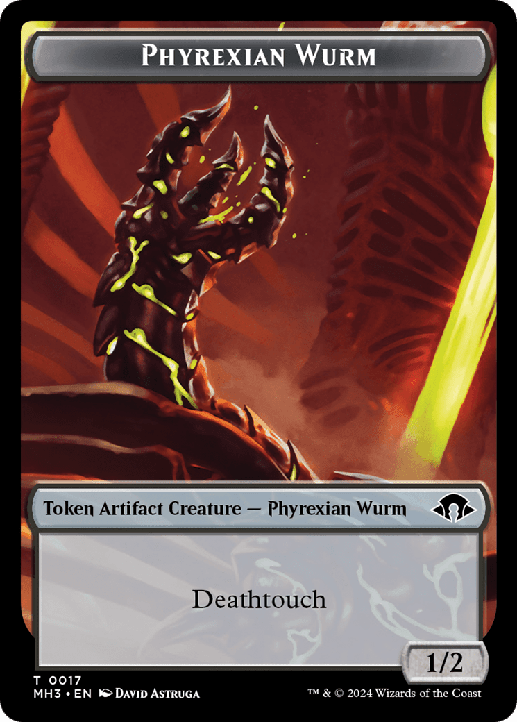 Phyrexian Wurm (TMH3-017) - Modern Horizons 3 Tokens
