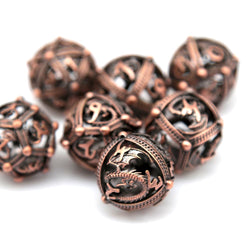 Hollow Metal Dice | Copper Dragon Orb