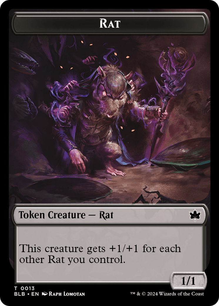 Rat (TBLB-013) - Bloomburrow Tokens Foil