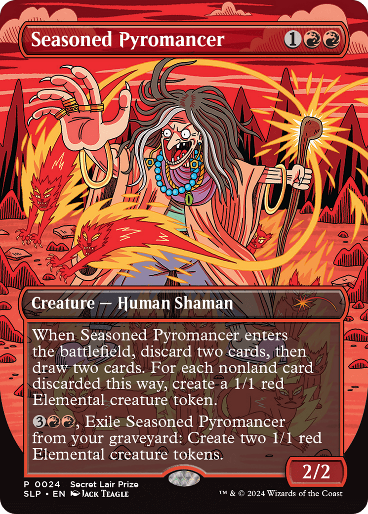 Seasoned Pyromancer (SLP-024) - Secret Lair Showdown (Borderless)