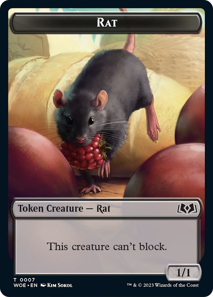 Rat (TWOE-007) - Wilds of Eldraine Tokens Foil