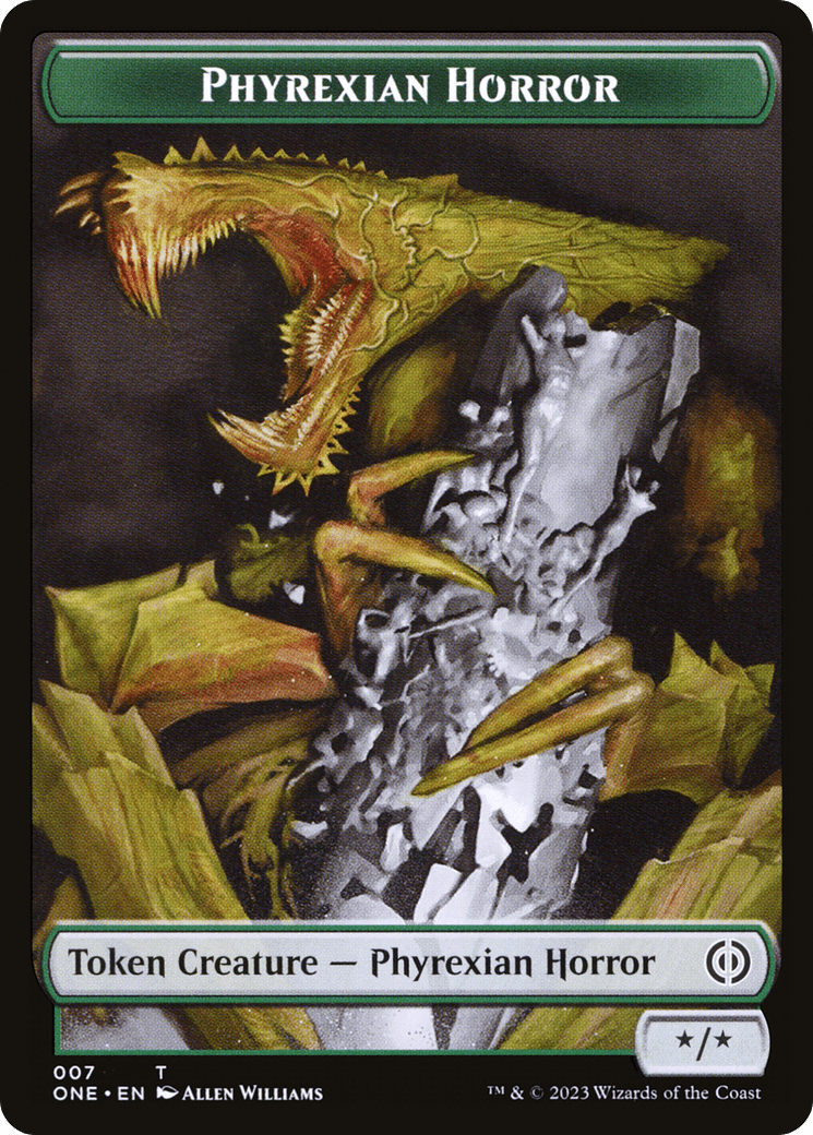 Phyrexian Horror (TONE-007) - Phyrexia: All Will Be One Tokens