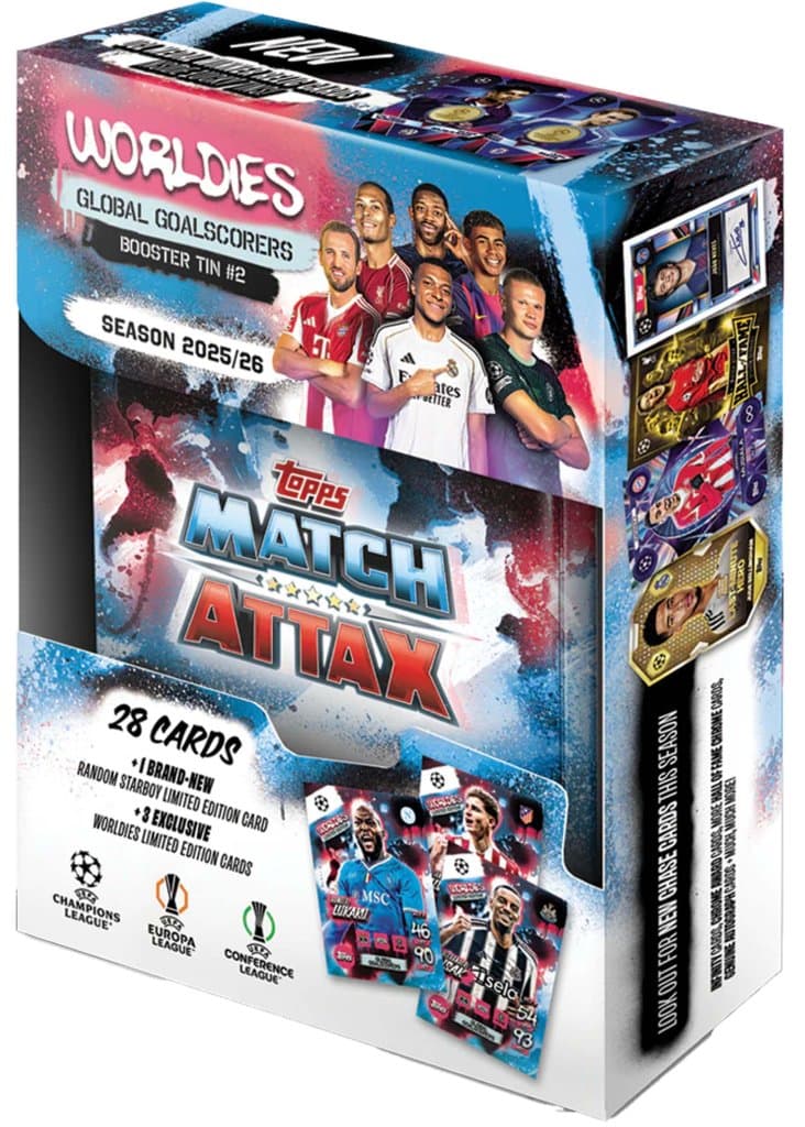 Topps UCC Match Attax | Mini Tin | Worldies #2 - Global Goalscorers (Season 2025/2026)