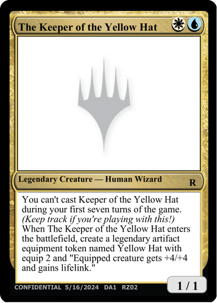 The Keeper of the Yellow Hat (DA1-RZ02B) - Unknown Event