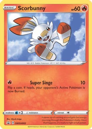 Scorbunny SWSH002 SWSH002/307 - SWSH Sword & Shield Promo Cards Holofoil