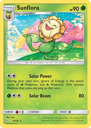 Sunflora 008/236 - SM Cosmic Eclipse Reverse Holofoil