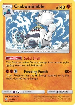 Crabominable 122/236 - SM Cosmic Eclipse Reverse Holofoil