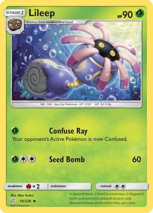 Lileep 010/236 - SM Cosmic Eclipse Reverse Holofoil