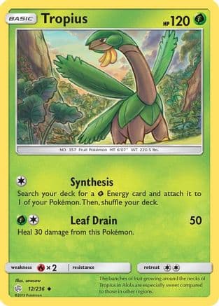 Tropius 012/236 - SM Cosmic Eclipse Reverse Holofoil