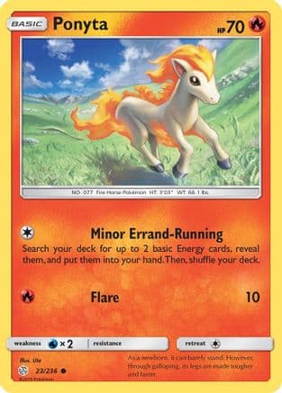 Ponyta 023/236 - SM Cosmic Eclipse Reverse Holofoil