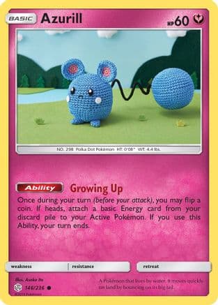 Azurill 146/236 - SM Cosmic Eclipse Reverse Holofoil