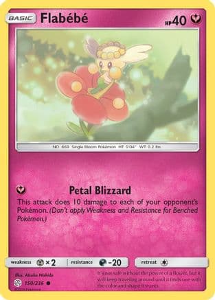 Flabebe 150/236 - SM Cosmic Eclipse Reverse Holofoil