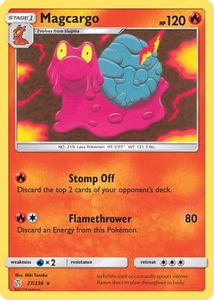 Magcargo 27/236 - SM Cosmic Eclipse Reverse Holofoil