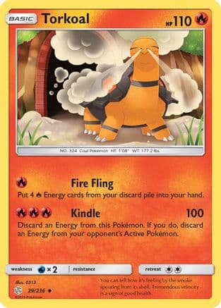 Torkoal 29/236 - SM Cosmic Eclipse Reverse Holofoil