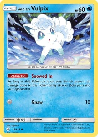 Alolan Vulpix 039/236 - SM Cosmic Eclipse Reverse Holofoil