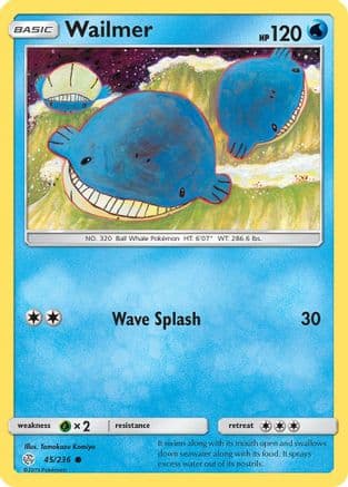 Wailmer 045/236 - SM Cosmic Eclipse Reverse Holofoil
