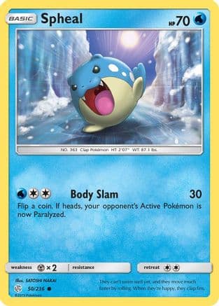 Spheal 050/236 - SM Cosmic Eclipse Reverse Holofoil