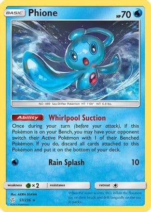 Phione 057/236 - SM Cosmic Eclipse Reverse Holofoil