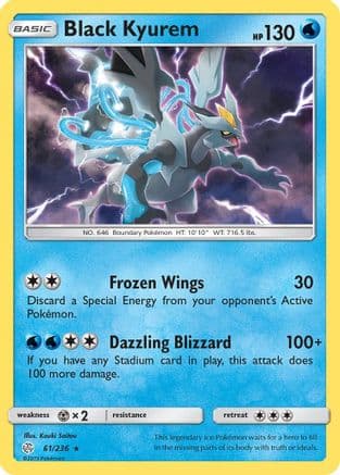 Black Kyurem 061/236 - Holofoil SM Cosmic Eclipse - Holo Rare