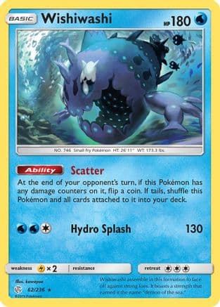 Wishiwashi 062/236 - SM Cosmic Eclipse Reverse Holofoil