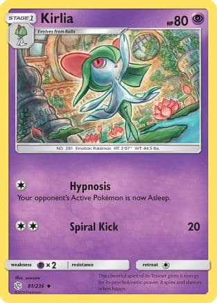 Kirlia 081/236 - SM Cosmic Eclipse Reverse Holofoil