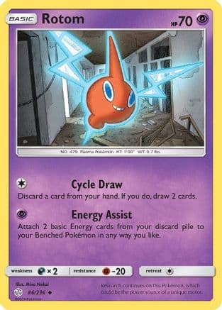 Rotom 86/236 - SM Cosmic Eclipse Reverse Holofoil