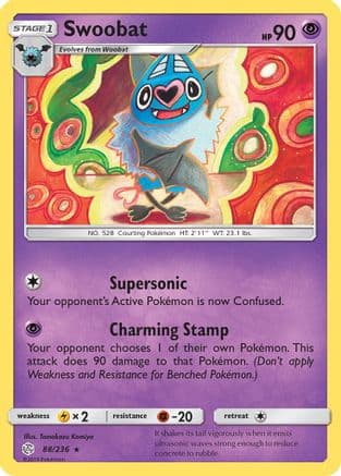 Swoobat 088/236 - SM Cosmic Eclipse Reverse Holofoil