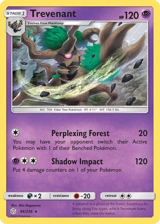 Trevenant SM Cosmic Eclipse - Rare