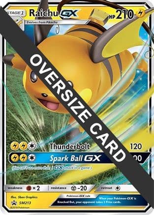 Raichu GX SM213 SM213- Jumbo Cards Holofoil
