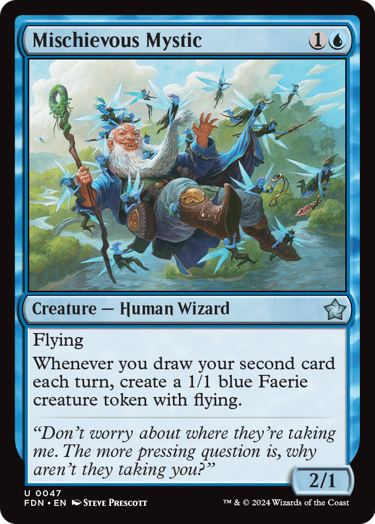 Mischievous Mystic (FDN-047) - Foundations Foil