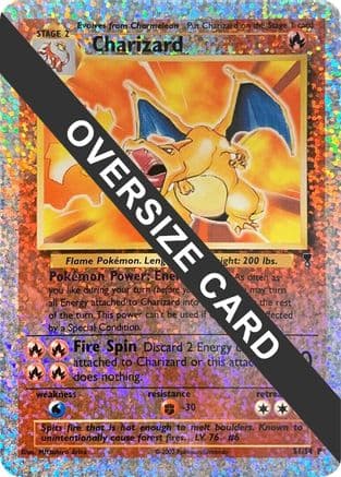 Charizard - S1/S4 (Box Topper)/S4 - Reverse Holofoil Jumbo Cards - Promo