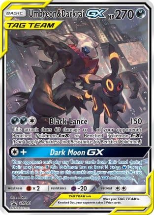 Umbreon & Darkrai GX SM241 SM241- Jumbo Cards Holofoil