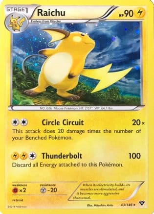 Raichu (Cosmos Holo) 43/146 - Blister Exclusives Holofoil
