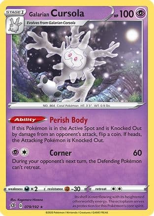 Galarian Cursola 079/192 - SWSH02 Rebel Clash Holofoil
