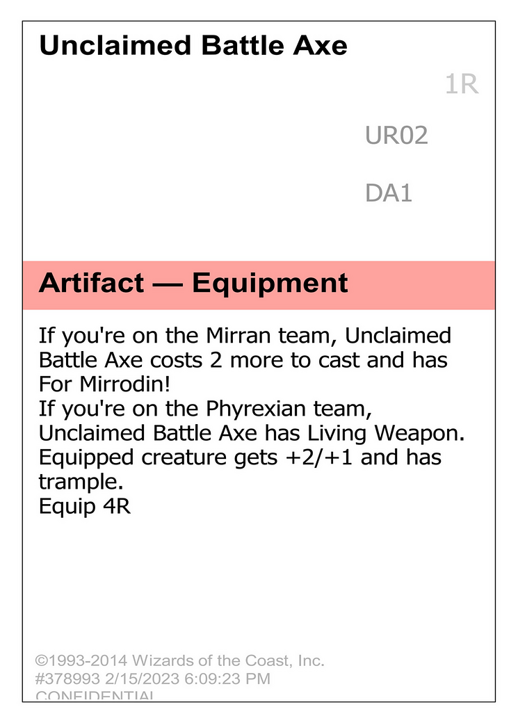 Unclaimed Battle Axe (DA1-UR02C) - Unknown Event
