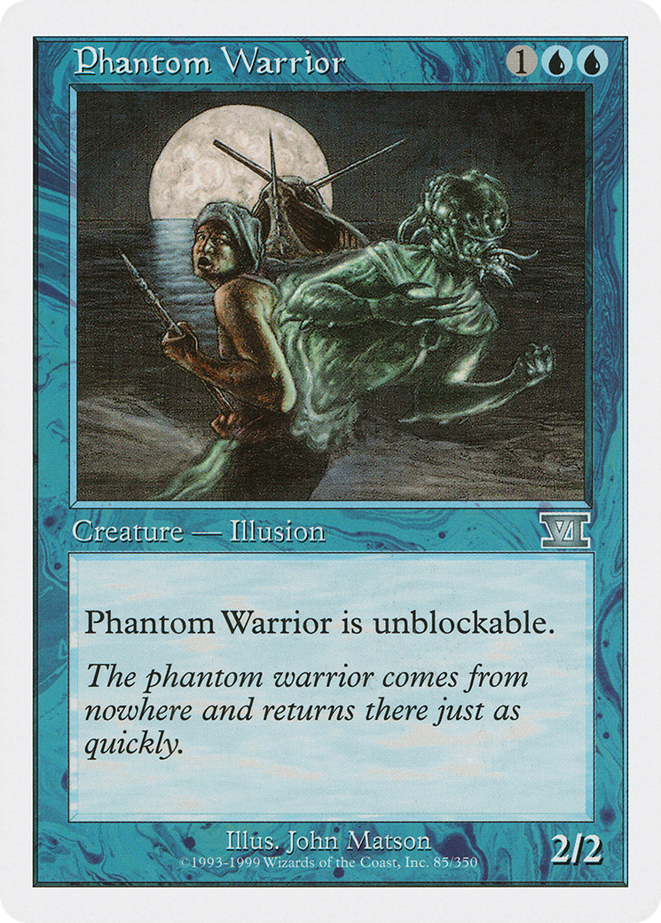Phantom Warrior (6ED-085) - Classic Sixth Edition