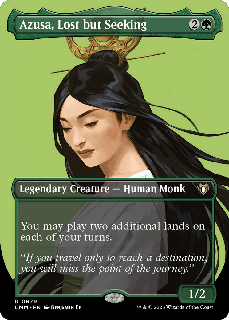Azusa, Lost but Seeking (CMM-679) - Commander Masters (Borderless) Foil