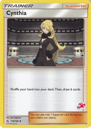 Cynthia (# Charizard Stamped) 119/156 - Battle Academy